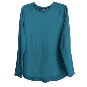 ClimateRight by Cuddl Duds Women's XL Green Long Sleeve Polyester-Spandex
